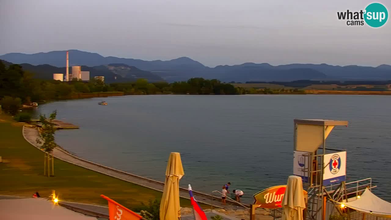 Webcam lago Velenje – Vista en directo desde Velenje Beach