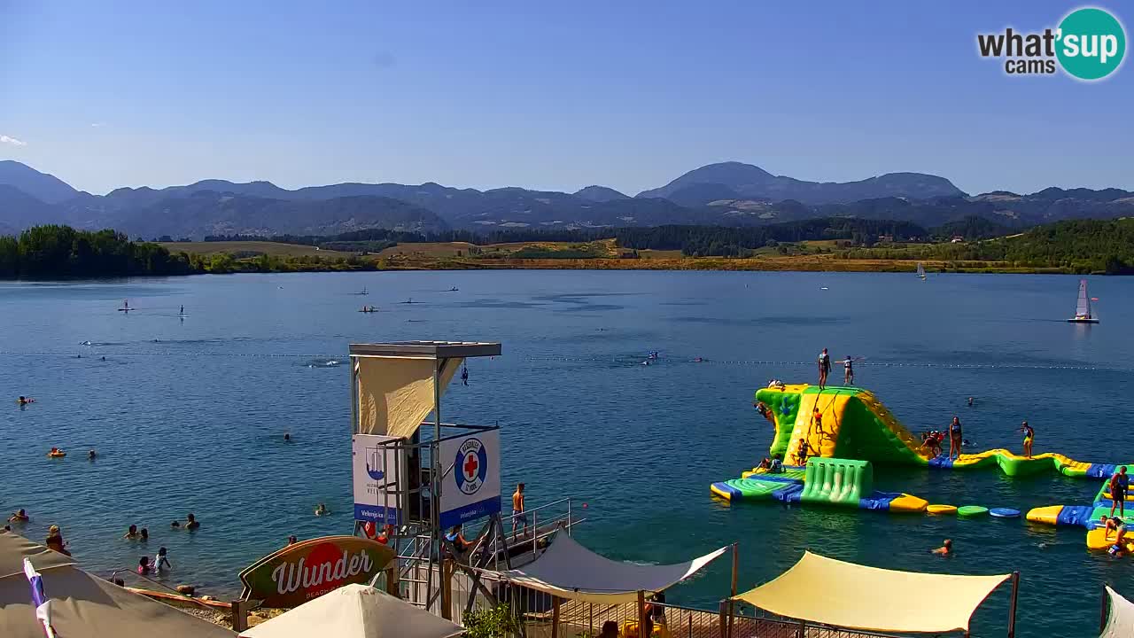 Webcam lac de Velenje – Vue en direct depuis Velenje Beach