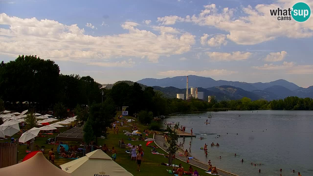 Webcam Lago di Velenje – Spiaggia di Velenje in diretta