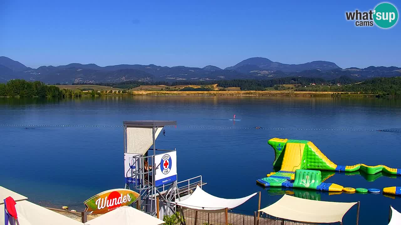 Webcam lago Velenje – Vista en directo desde Velenje Beach