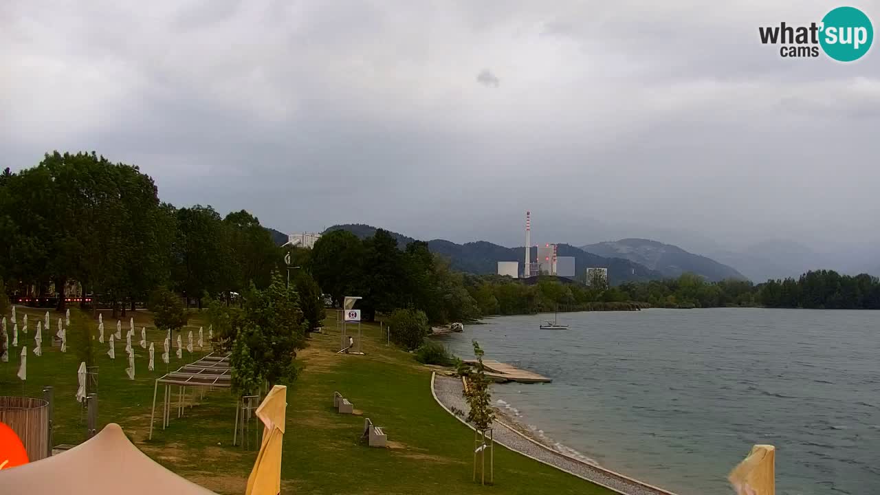 Webcam lago Velenje – Vista en directo desde Velenje Beach
