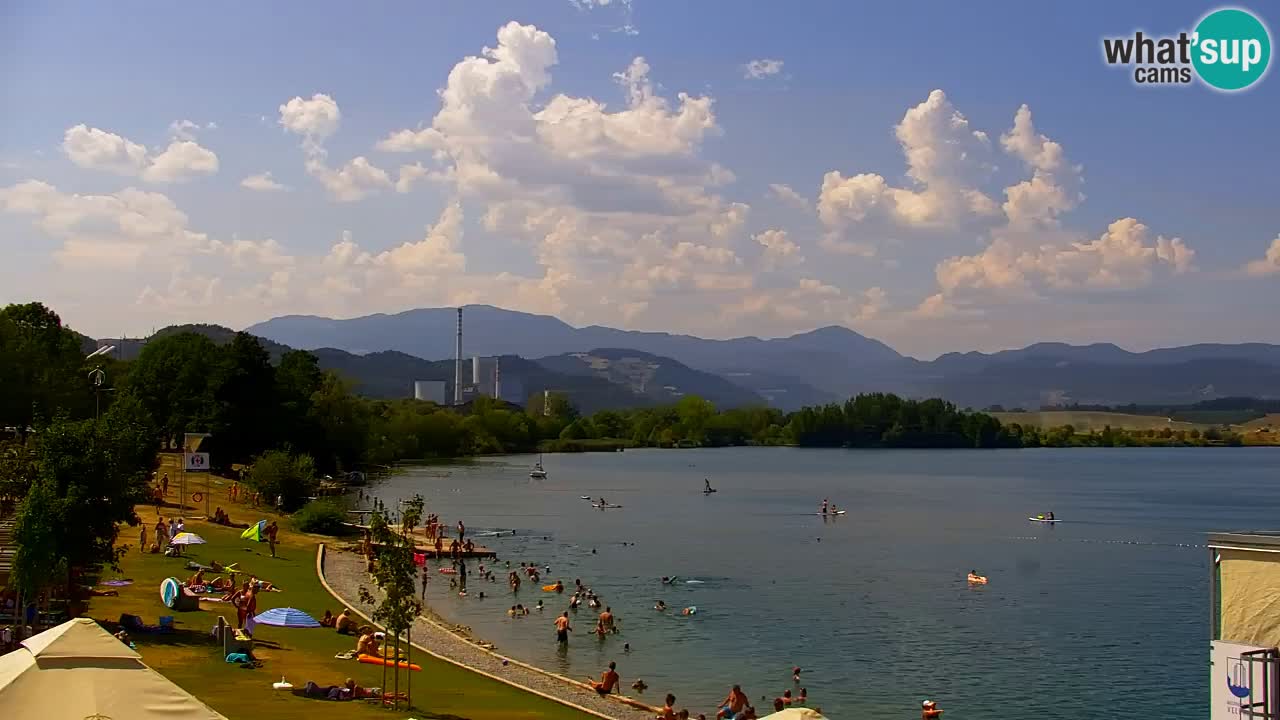 Webcam lac de Velenje – Vue en direct depuis Velenje Beach