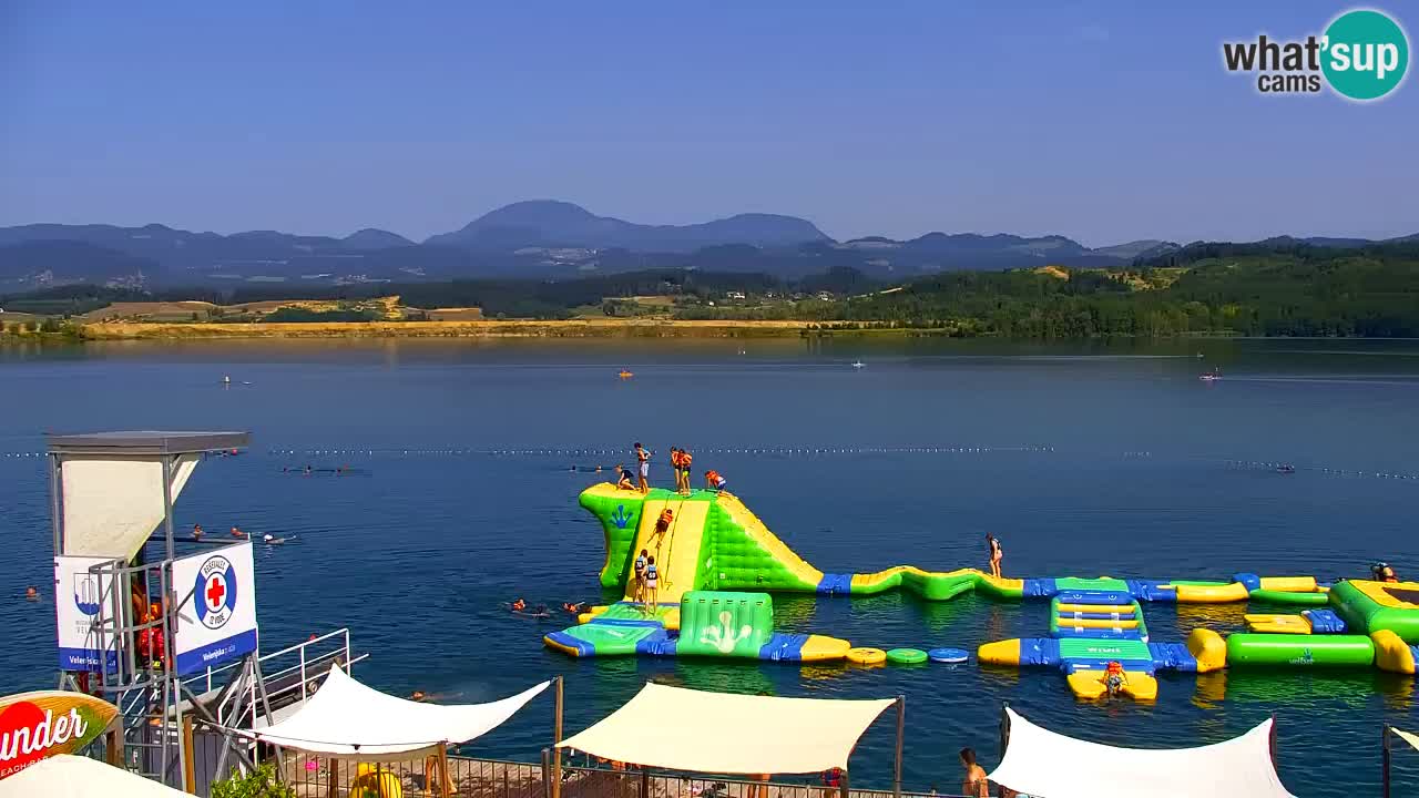 Webcam lac de Velenje – Vue en direct depuis Velenje Beach