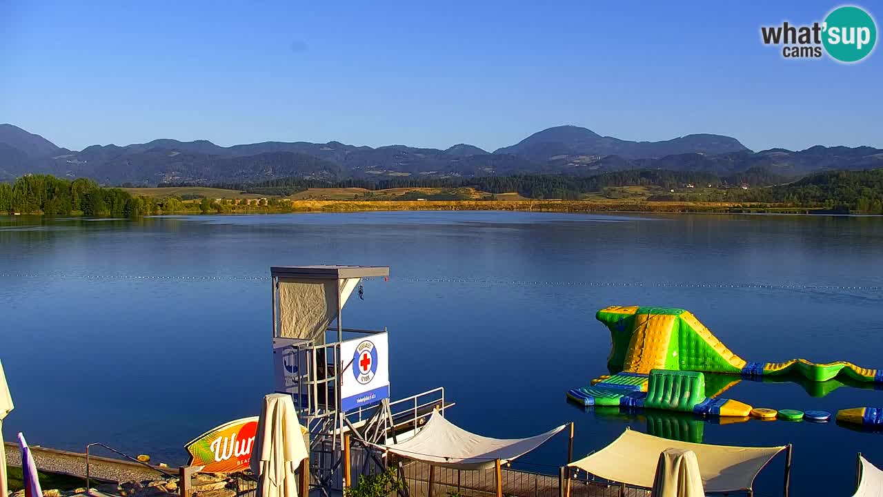 Webcam lac de Velenje – Vue en direct depuis Velenje Beach
