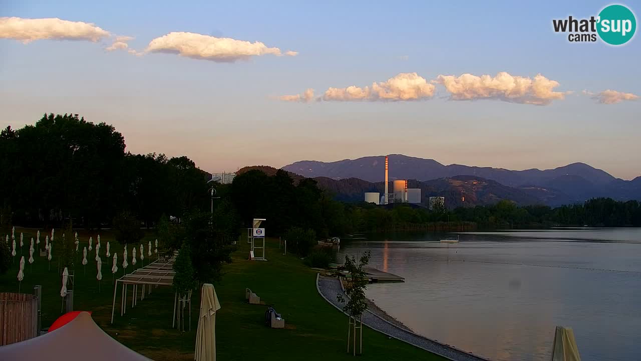 Webcam lago Velenje – Vista en directo desde Velenje Beach