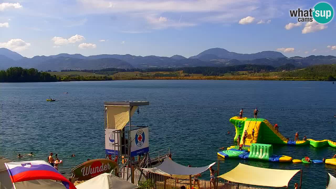 Webcam lac de Velenje – Vue en direct depuis Velenje Beach