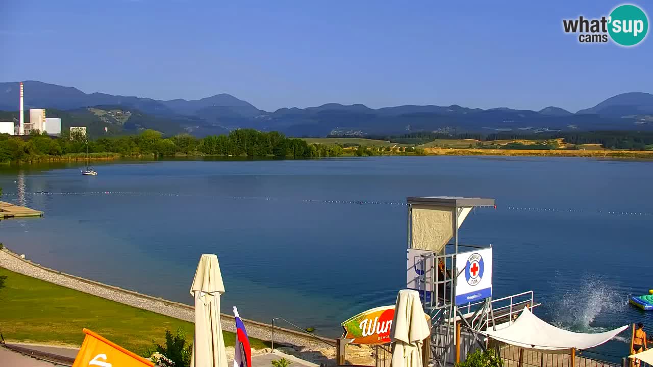 Webcam Lago di Velenje – Spiaggia di Velenje in diretta