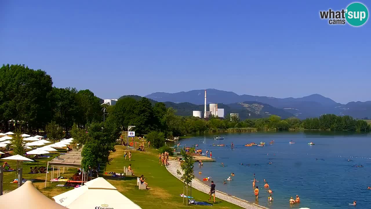 Webcam lac de Velenje – Vue en direct depuis Velenje Beach