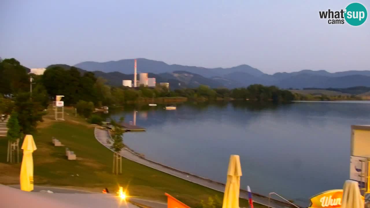 Webcam lac de Velenje – Vue en direct depuis Velenje Beach