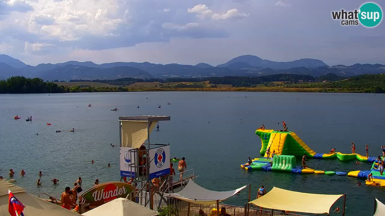 Webcam lago Velenje – Vista en directo desde Velenje Beach