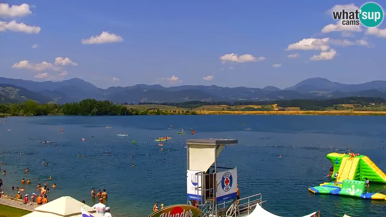 Webcam lago Velenje – Vista en directo desde Velenje Beach