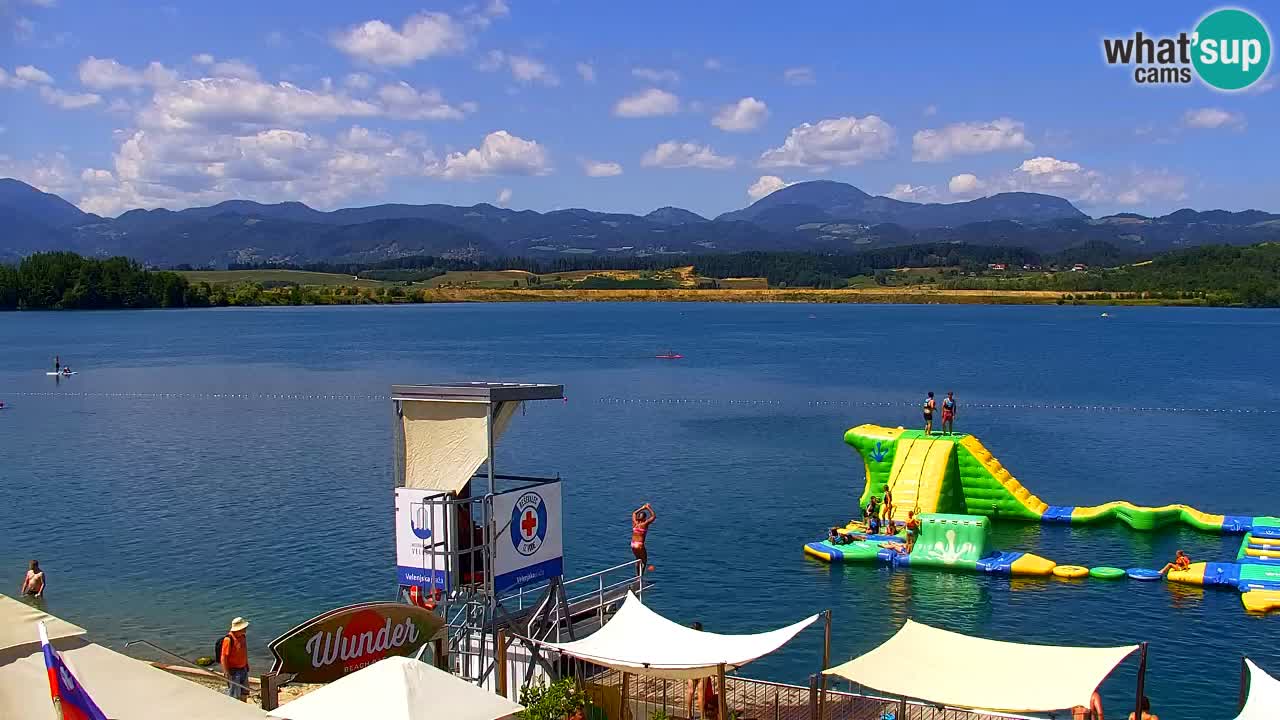 Webcam Lago di Velenje – Spiaggia di Velenje in diretta