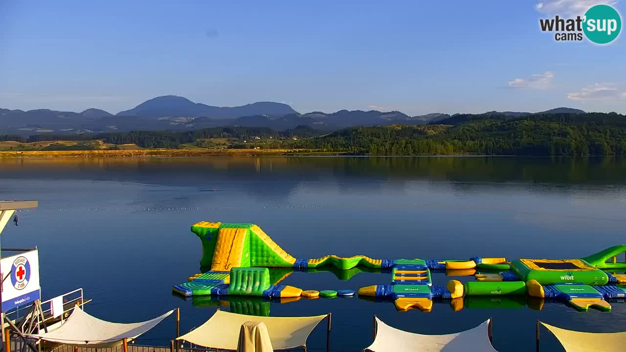 Webcam lago Velenje – Vista en directo desde Velenje Beach
