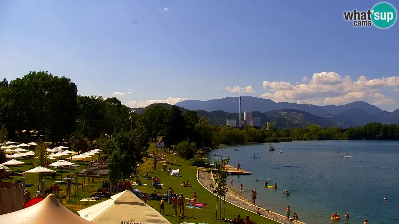 Webcam lago Velenje – Vista en directo desde Velenje Beach