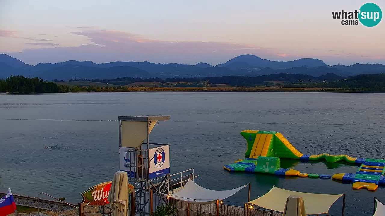 Webcam lac de Velenje – Vue en direct depuis Velenje Beach