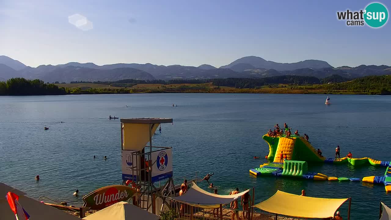 Web kamera Velenjsko jezero – Plaža Velenje uživo