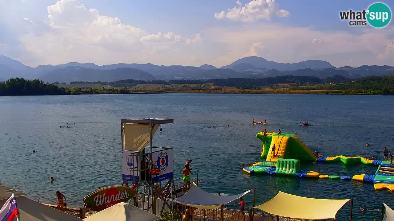 Webcam lago Velenje – Vista en directo desde Velenje Beach