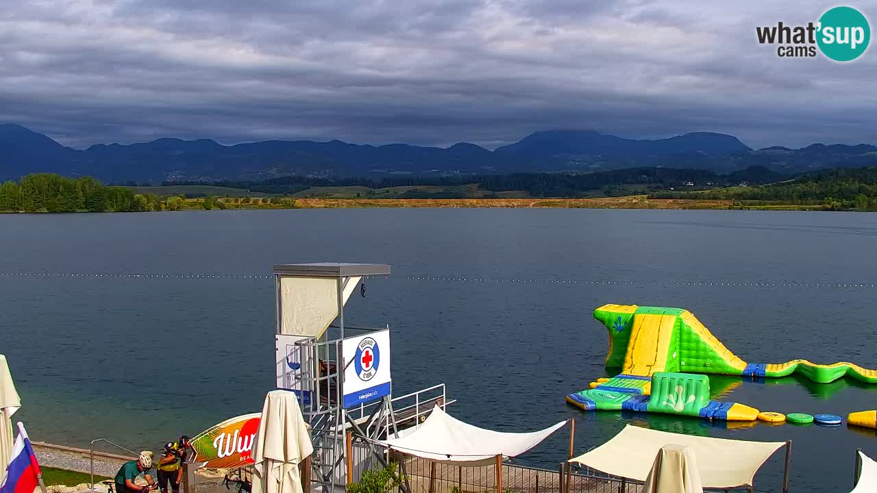 Webcam lac de Velenje – Vue en direct depuis Velenje Beach