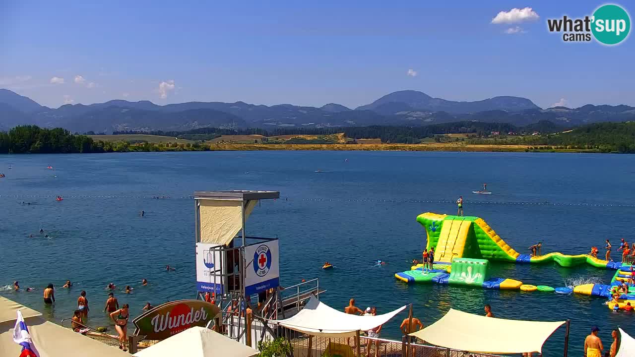 Webcam Lago di Velenje – Spiaggia di Velenje in diretta