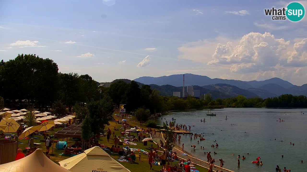 Webcam Lago di Velenje – Spiaggia di Velenje in diretta