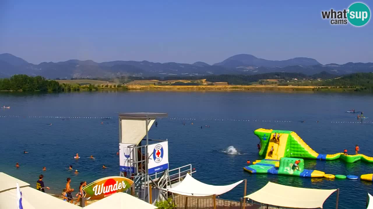 Webcam lac de Velenje – Vue en direct depuis Velenje Beach