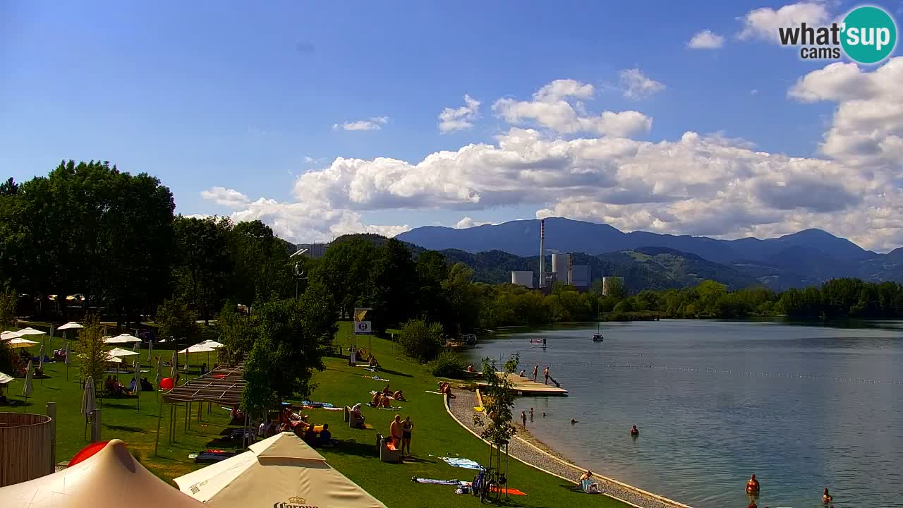 Webcam lac de Velenje – Vue en direct depuis Velenje Beach