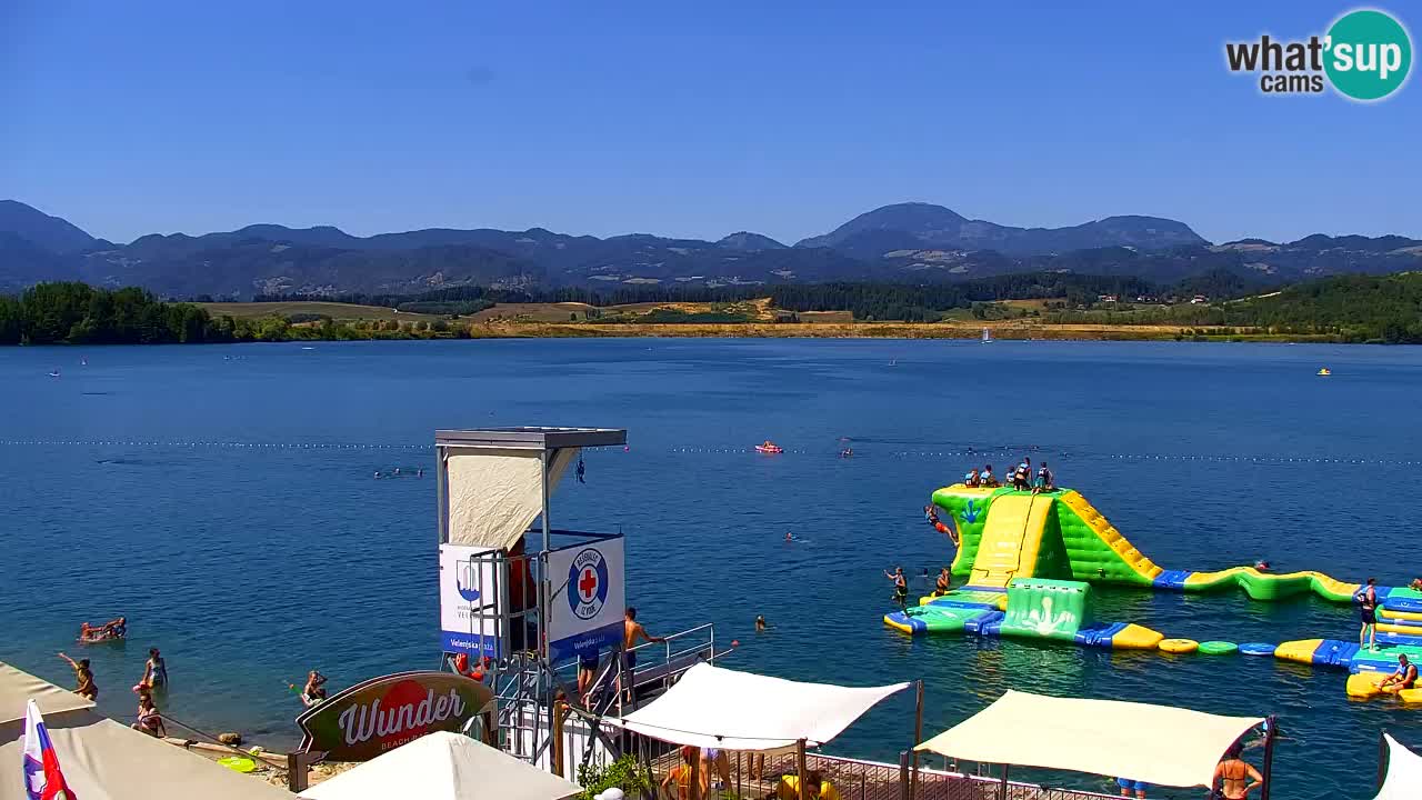 Web kamera Velenjsko jezero – Plaža Velenje uživo