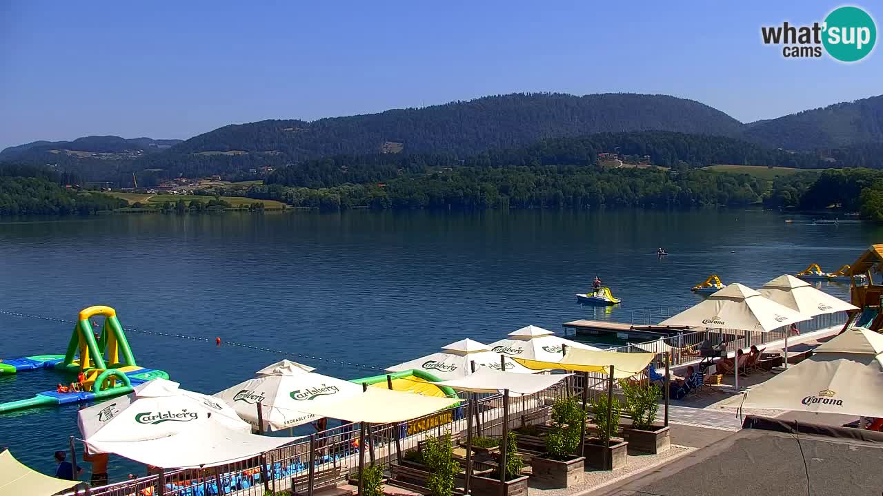 Webcam lac de Velenje – Vue en direct depuis Velenje Beach