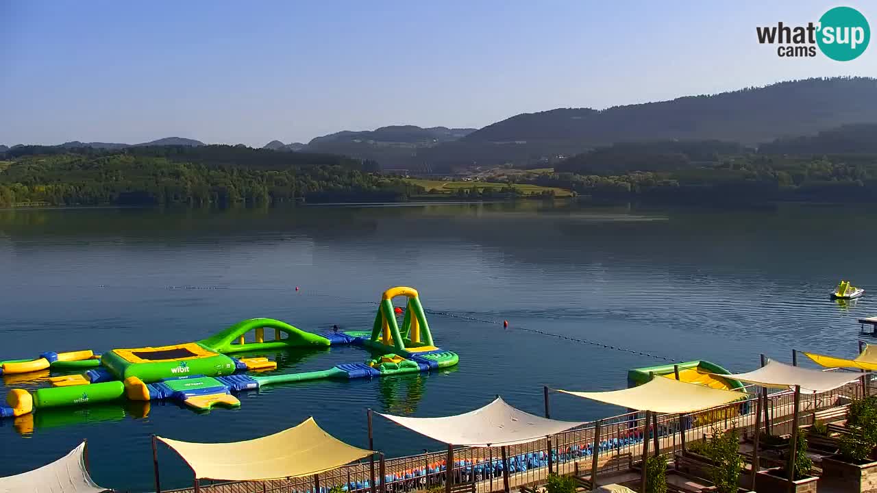 Web kamera Velenjsko jezero – Plaža Velenje uživo