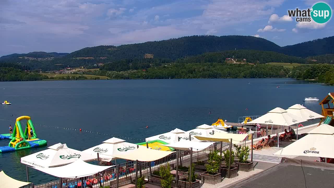 Webcam lac de Velenje – Vue en direct depuis Velenje Beach