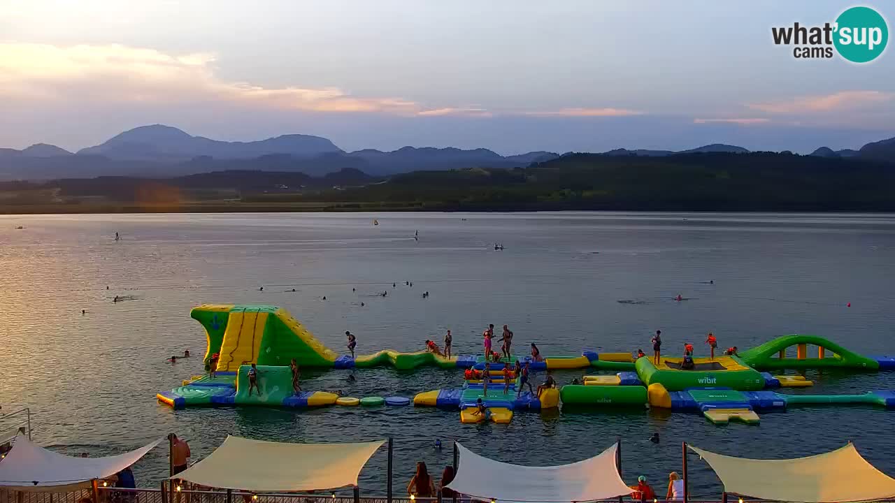 Webcam lago Velenje – Vista en directo desde Velenje Beach