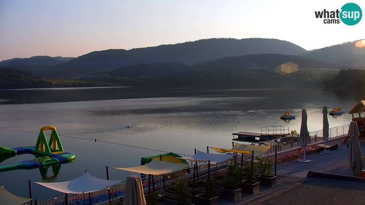 Web kamera Velenjsko jezero – Plaža Velenje uživo