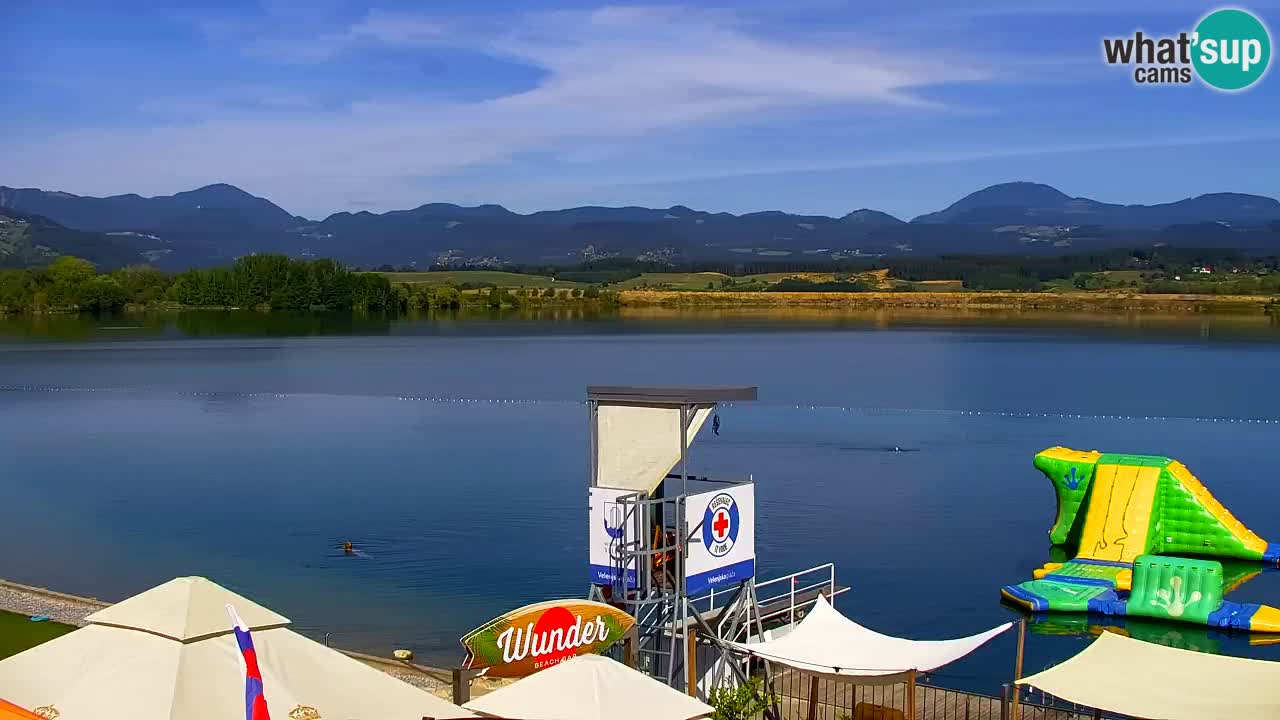 Webcam lago Velenje – Vista en directo desde Velenje Beach