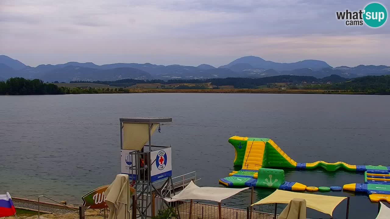 Webcam lago Velenje – Vista en directo desde Velenje Beach