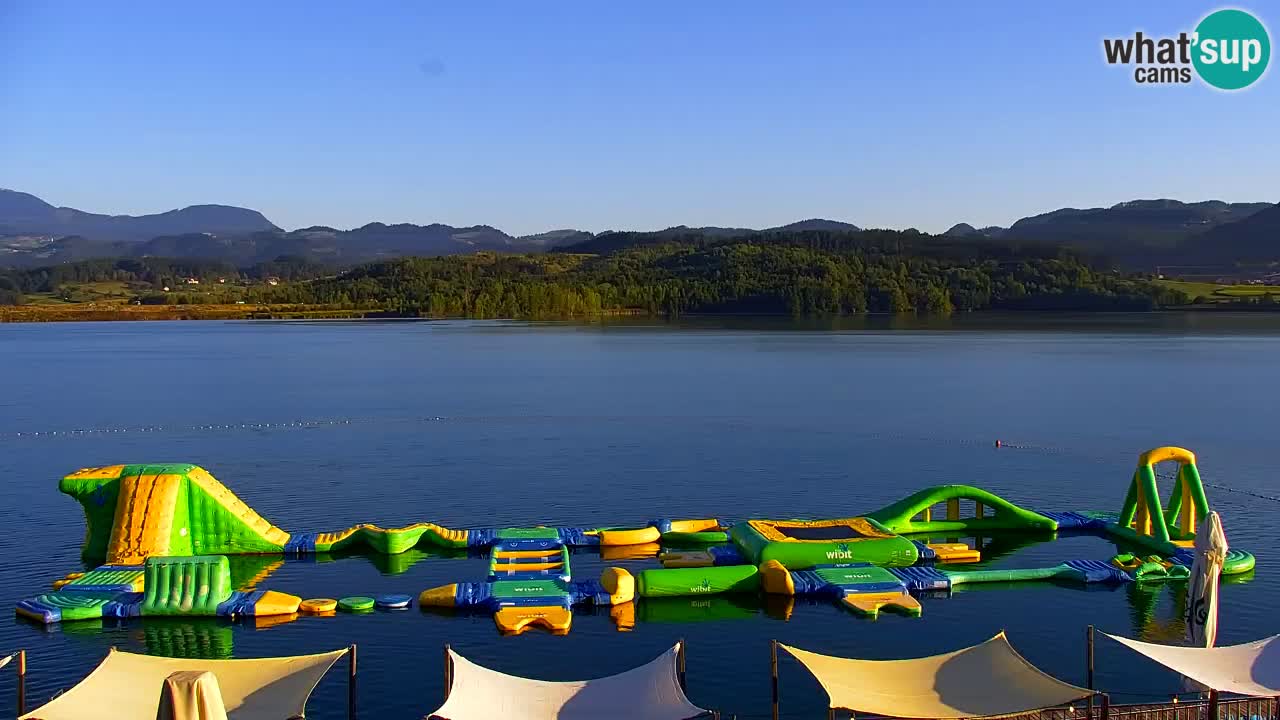 Webcam lac de Velenje – Vue en direct depuis Velenje Beach