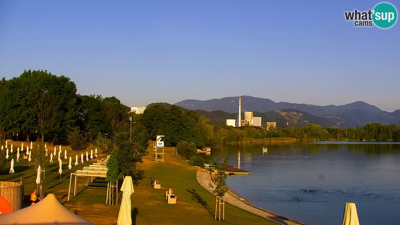 Web kamera Velenjsko jezero – Plaža Velenje uživo