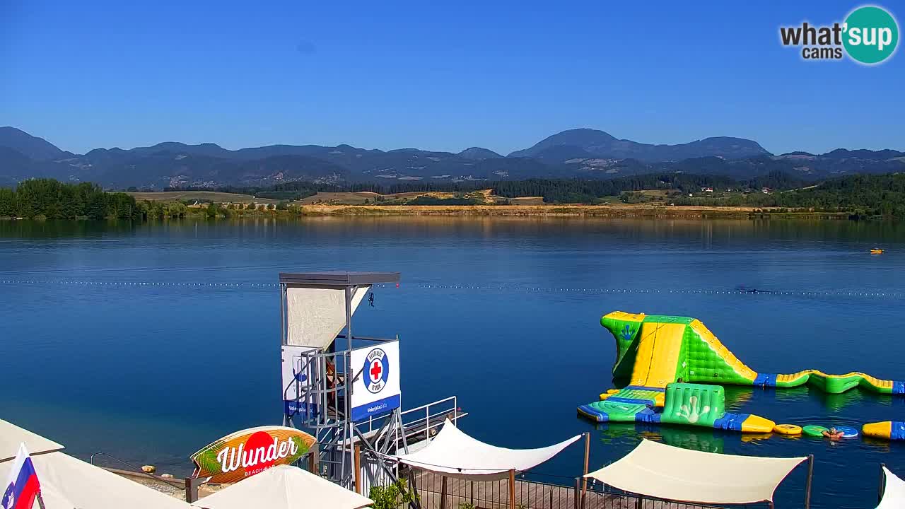 Webcam Lago di Velenje – Spiaggia di Velenje in diretta