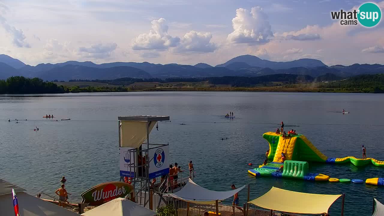 Webcam lac de Velenje – Vue en direct depuis Velenje Beach