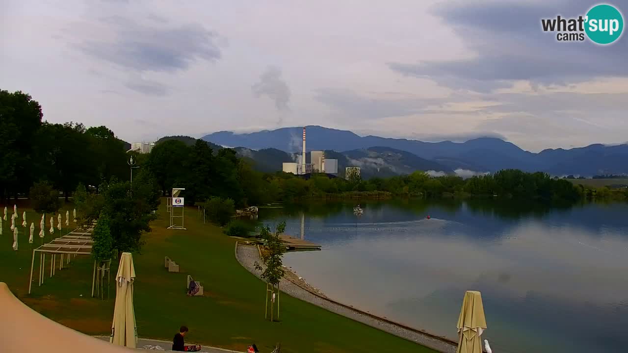 Webcam lac de Velenje – Vue en direct depuis Velenje Beach