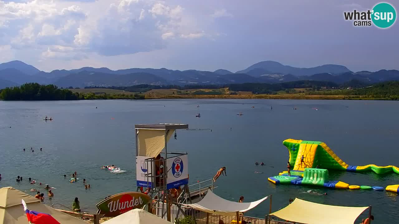 Webcam lago Velenje – Vista en directo desde Velenje Beach