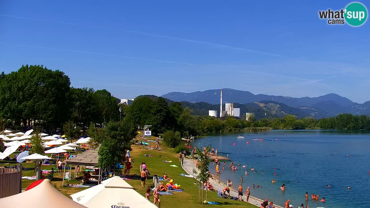 Webcam Lago di Velenje – Spiaggia di Velenje in diretta