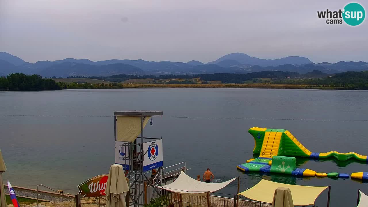 Web kamera Velenjsko jezero – Plaža Velenje uživo