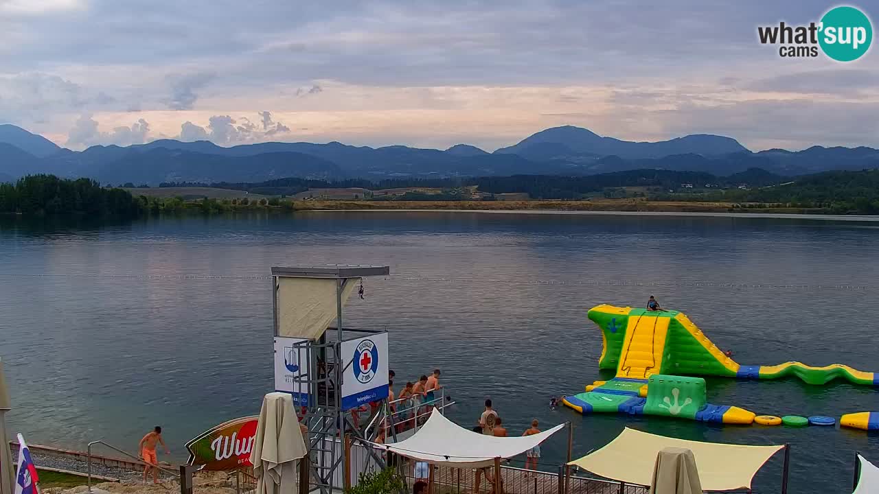 Webcam lago Velenje – Vista en directo desde Velenje Beach