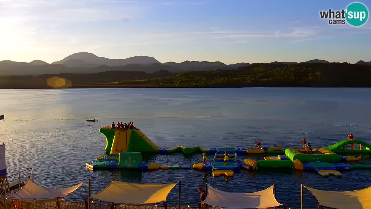 Web kamera Velenjsko jezero – Plaža Velenje uživo