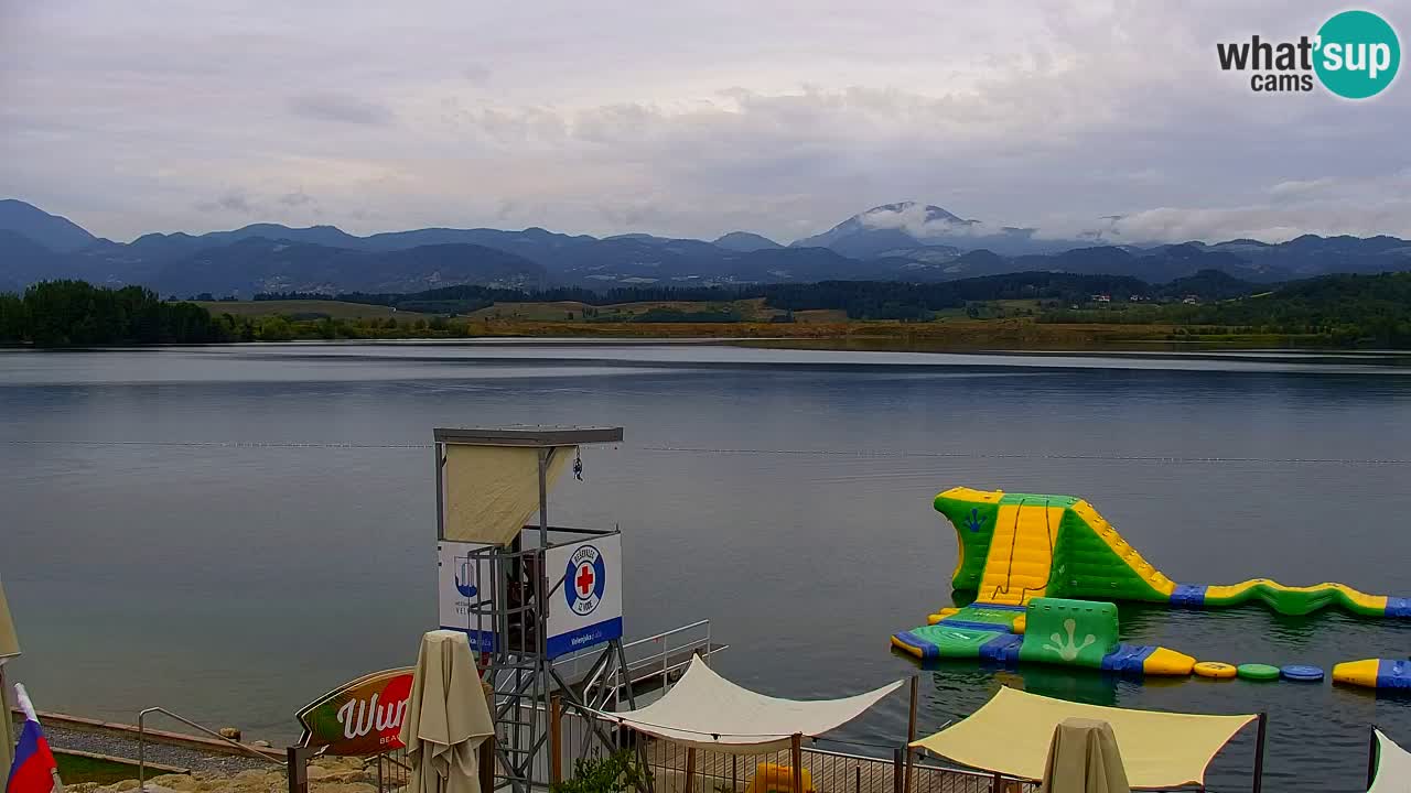 Webcam lago Velenje – Vista en directo desde Velenje Beach