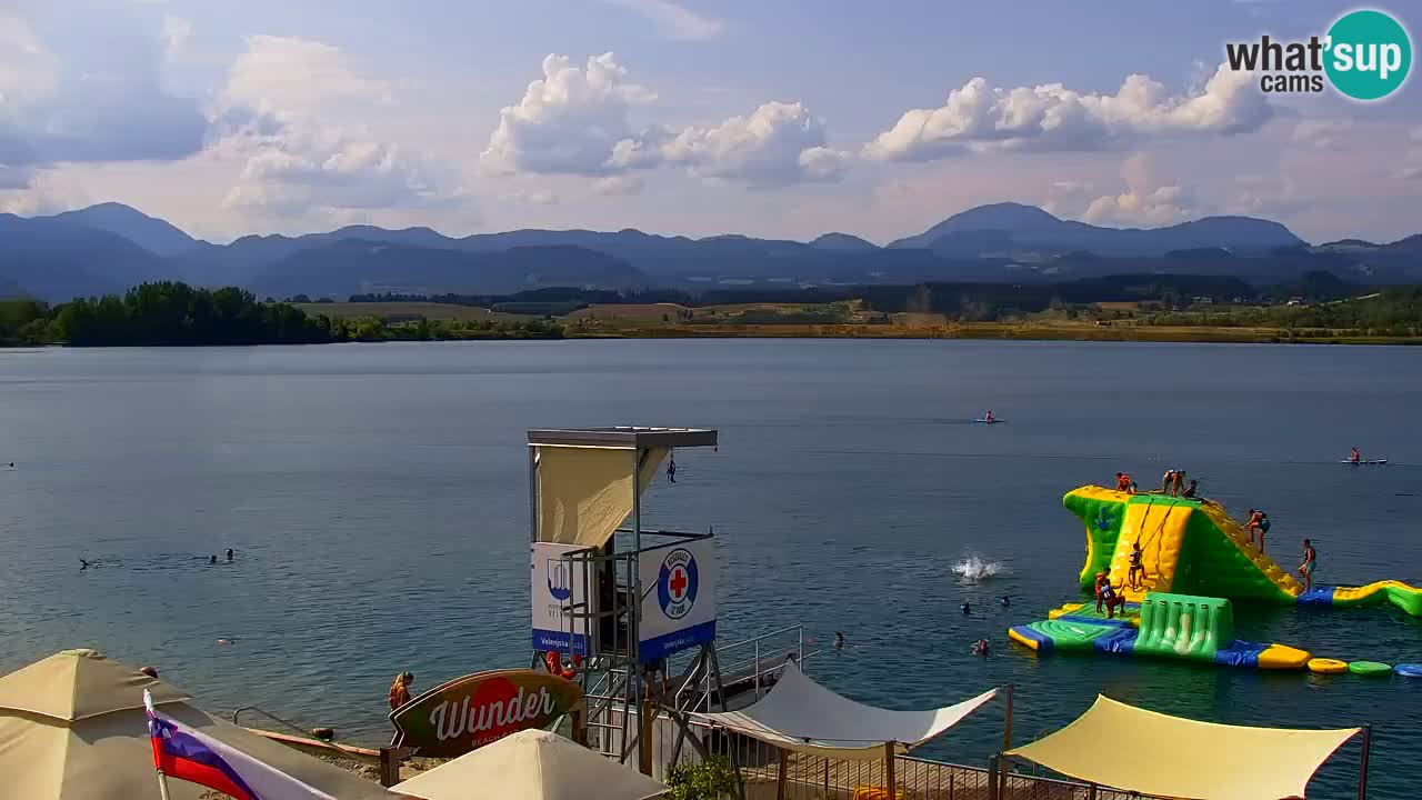 Webcam lac de Velenje – Vue en direct depuis Velenje Beach
