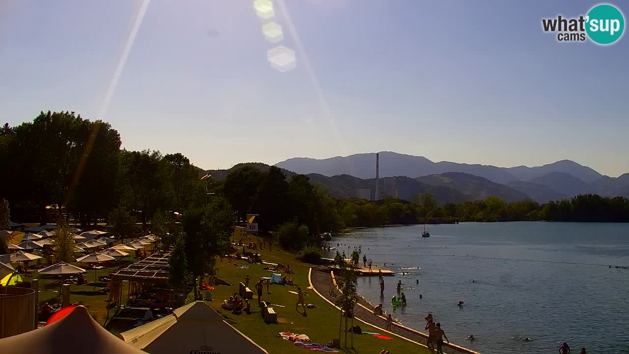 Webcam lac de Velenje – Vue en direct depuis Velenje Beach