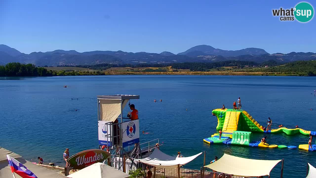 Webcam lago Velenje – Vista en directo desde Velenje Beach