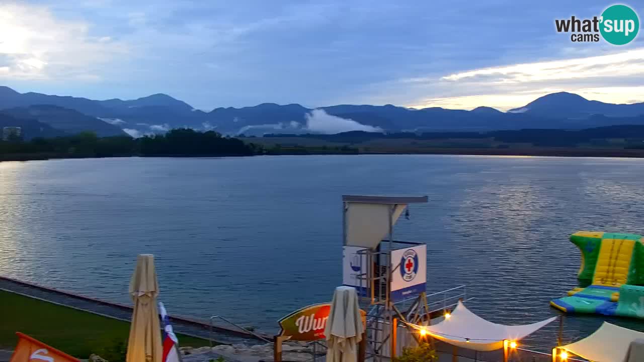 Webcam lac de Velenje – Vue en direct depuis Velenje Beach