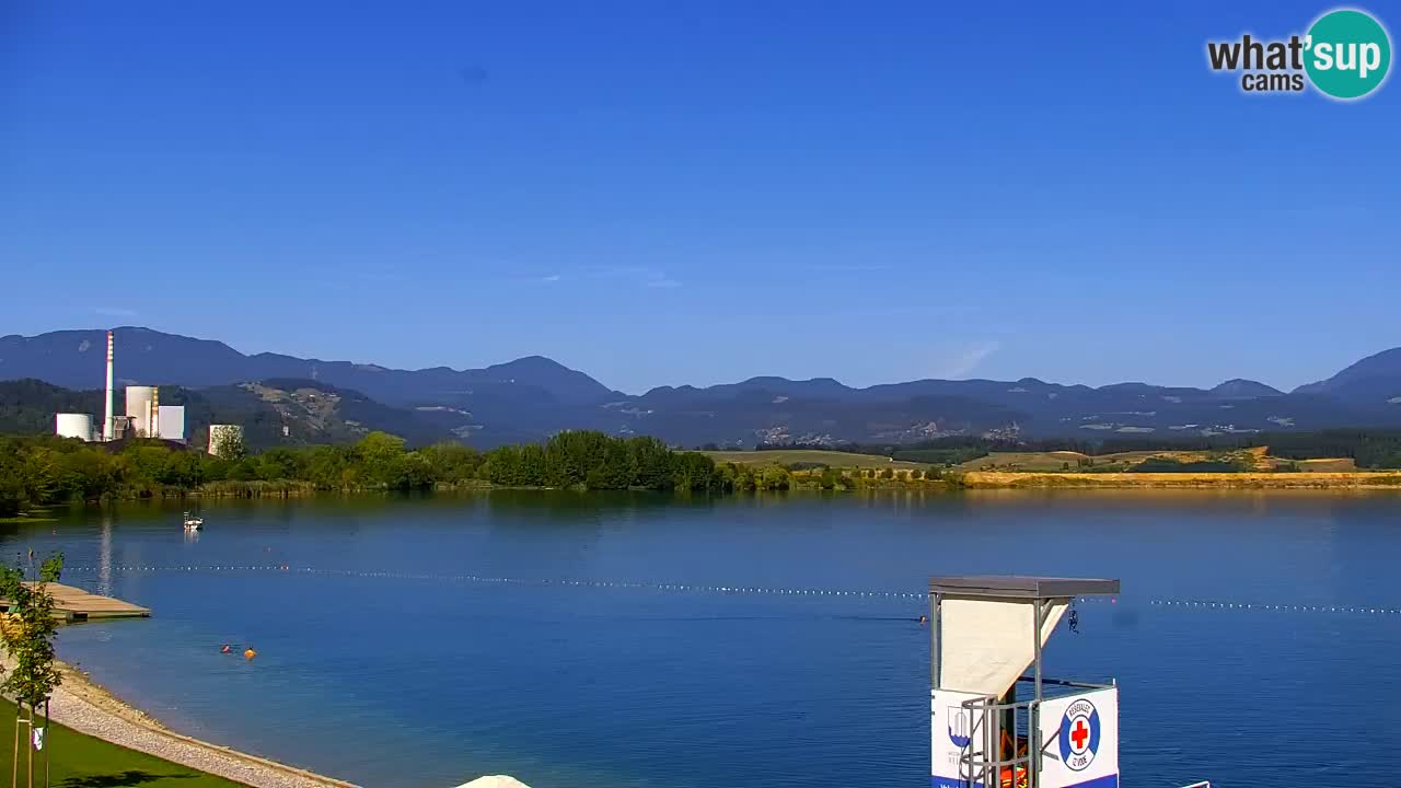Webcam lac de Velenje – Vue en direct depuis Velenje Beach